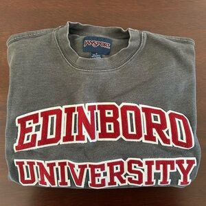 Jansport Charcoal Sweatshirt with Edinburgh University Logo